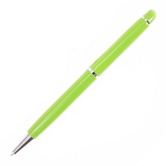 Ручка-стилус металева кулькова Bergamo Gloria зелений - 222M-4