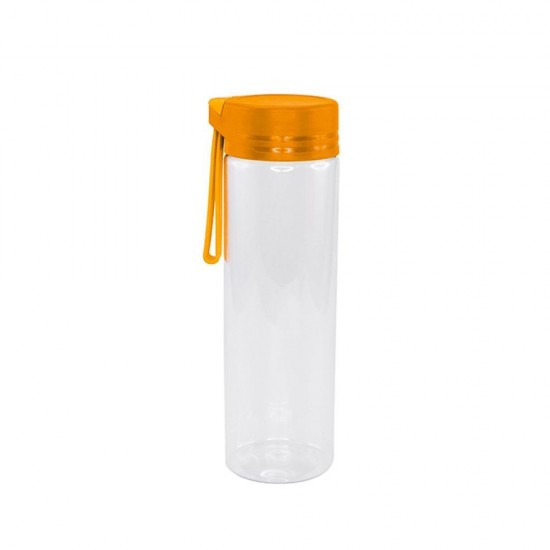 Пляшка для води Bergamo AQUA, тританова, 620 мл білий/помаранчевий - 2620B-6