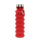 Пляшка для води Bergamo PAGODA, силіконова, 550 мл червоний - 3000B-2