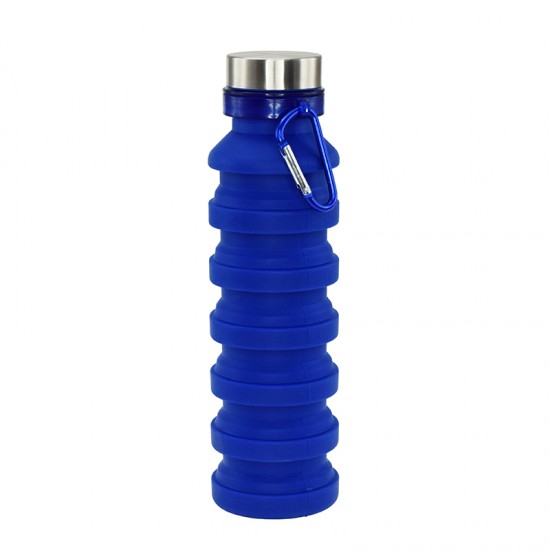 Пляшка для води Bergamo PAGODA, силіконова, 550 мл синій - 3000B-3