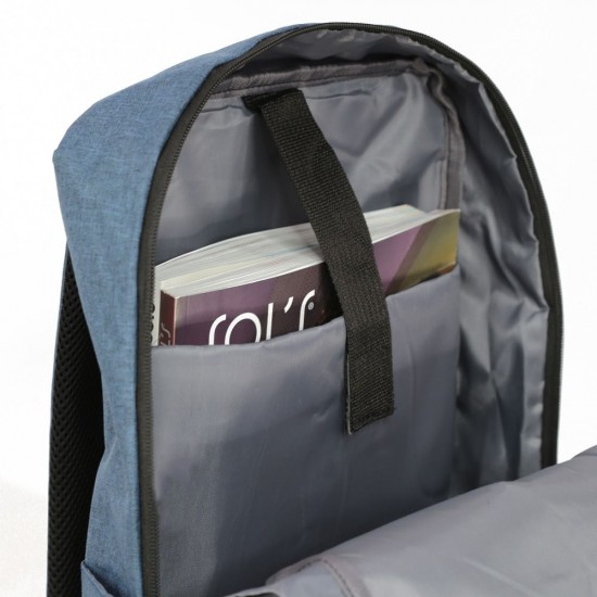 Рюкзак для ноутбука Nikibo Lite зі світловідбивачем синій - 30010205-04