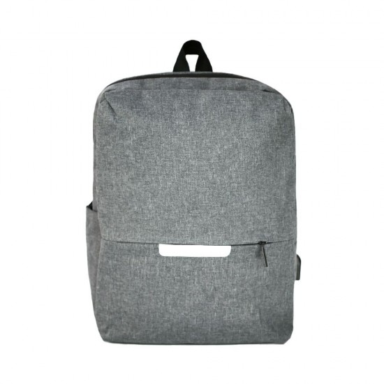 Рюкзак для ноутбука Nikibo Lite зі світловідбивачем сірий - 30010205-07