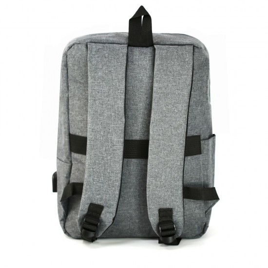 Рюкзак для ноутбука Nikibo Lite зі світловідбивачем сірий - 30010205-07