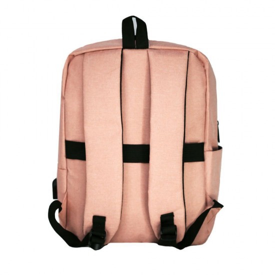Рюкзак для ноутбука Nikibo Lite зі світловідбивачем рожевий - 30010205-12