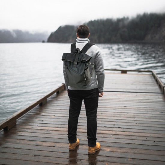 Рюкзак роллтоп Nikibo Trend чорний - 30010705-01