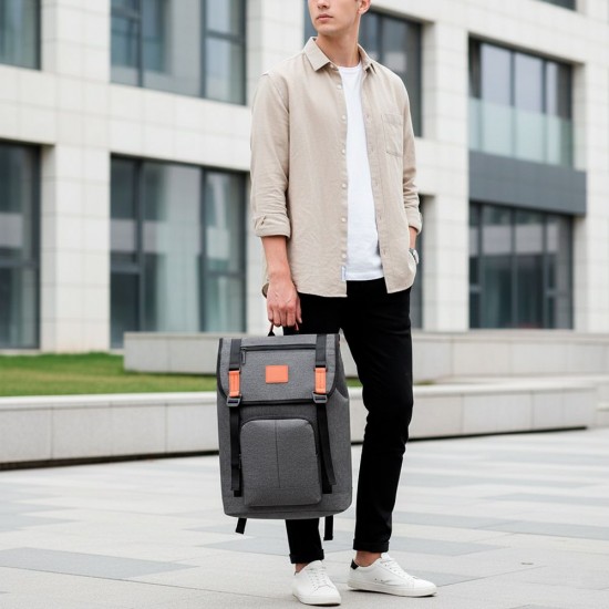 Рюкзак роллтоп Nikibo Metro сірий - 30010905-07