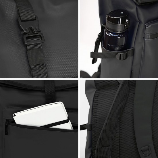 Рюкзак роллтоп Nikibo Trekker чорний - 30011105-01