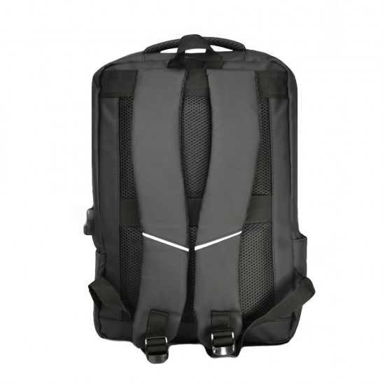 Рюкзак для ноутбука Nikibo Essential зі світловідбивачем чорний - 30011205-01 Рюкзак для ноутбука Nikibo Essential зі світловідбивачем чорний - 30011205-01