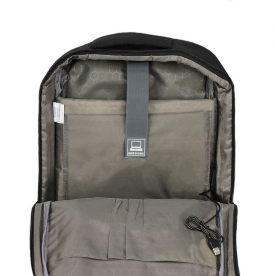 Рюкзак для ноутбука Nikibo Essential зі світловідбивачем чорний - 30011205-01 Рюкзак для ноутбука Nikibo Essential зі світловідбивачем чорний - 30011205-01