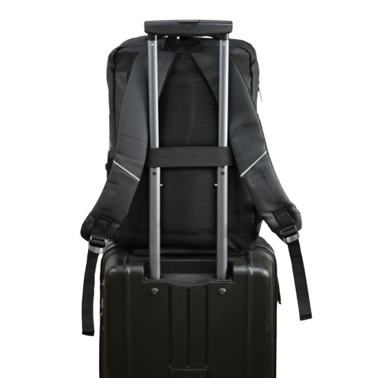 Рюкзак для ноутбука Nikibo Essential зі світловідбивачем чорний - 30011205-01 Рюкзак для ноутбука Nikibo Essential зі світловідбивачем чорний - 30011205-01