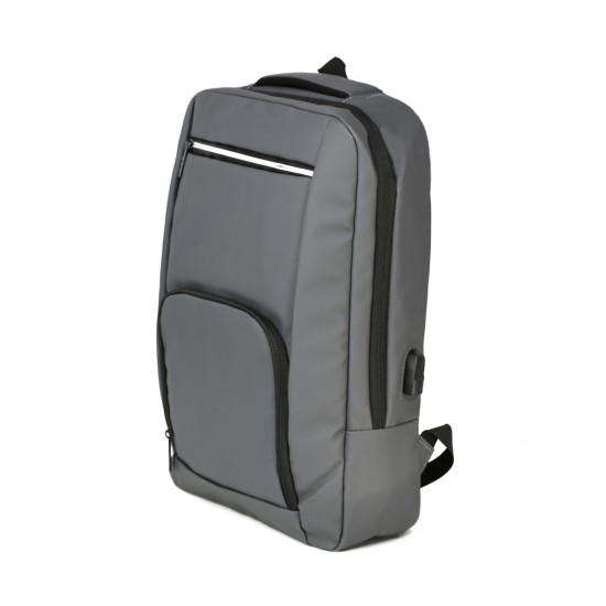 Рюкзак для ноутбука Nikibo Essential зі світловідбивачем сірий - 30011205-07 Рюкзак для ноутбука Nikibo Essential зі світловідбивачем сірий - 30011205-07