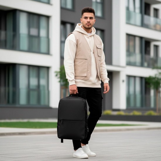 Рюкзак для ноутбука Nikibo Pioneer чорний - 30012305-01