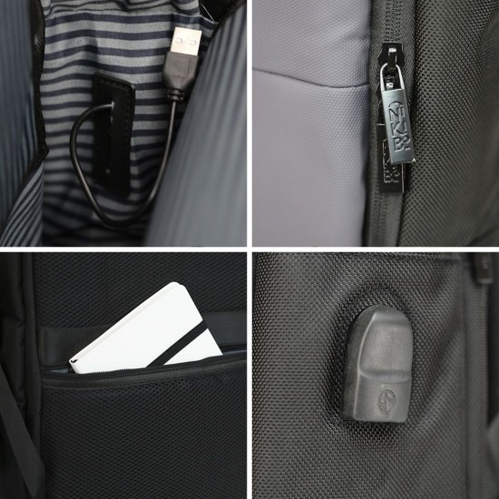 Рюкзак для ноутбука Nikibo Pioneer сірий - 30012305-07