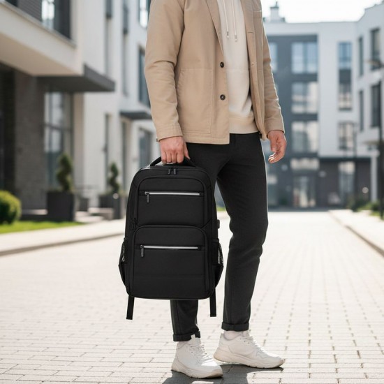 Рюкзак для ноутбука Nikibo Globe чорний - 30012405-01