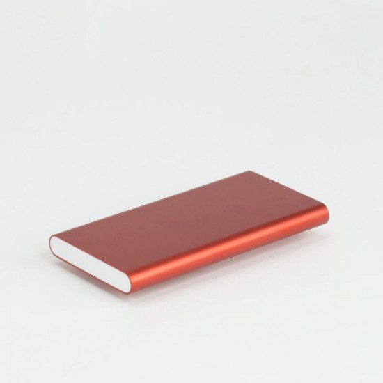 Повербанк 3000 mAh Bergamo HitClip, з кліпсою білий/червоний - 3009.2