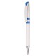 Ручка пластикова кулькова Bergamo білий/синій - 3420B-3