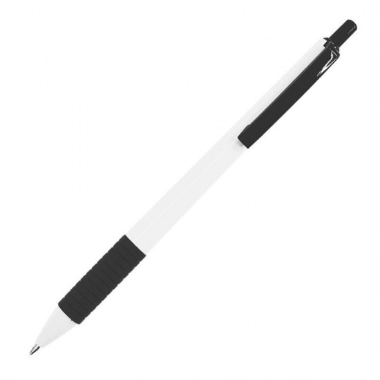 Ручка пластикова, кулькова Bergamo Tender чорний - 3510-1