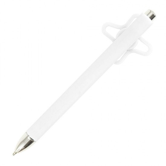Ручка пластикова кулькова Bergamo SlapkoPen білий - 3530-8