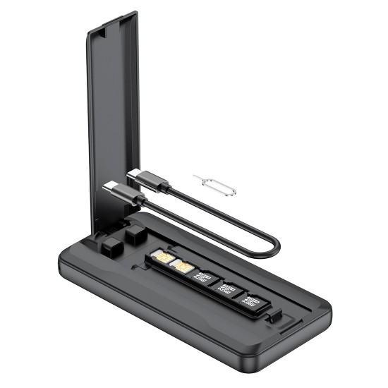 Повербанк 10000 mAh TheGeneral Сapacity, бездротова зарядка 15W, світлодіодний індикатор чорний - 40010119-01