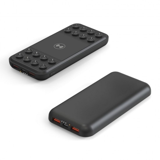 Повербанк 10000 mAh TheGeneral ChargeMate, бездротова зарядка 15W, світлодіодний індикатор чорний - 40010919-01