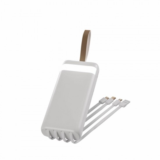 Повербанк 20000 mAh TheGeneral PowerPulse, цифровий індикатор білий - 40011319-08