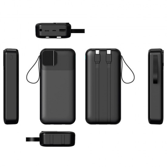 Повербанк 20000 mAh TheGeneral Voltix, цифровий індикатор чорний - 40012819-01