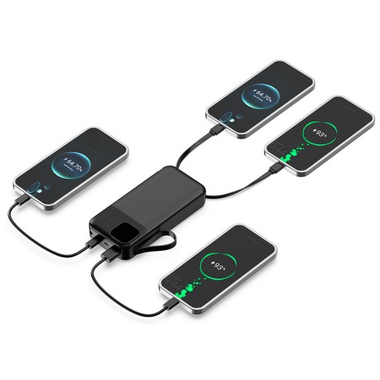 Повербанк 20000 mAh TheGeneral Voltix, цифровий індикатор чорний - 40012819-01