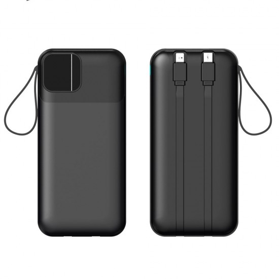 Повербанк 20000 mAh TheGeneral Voltix, цифровий індикатор чорний - 40012819-01