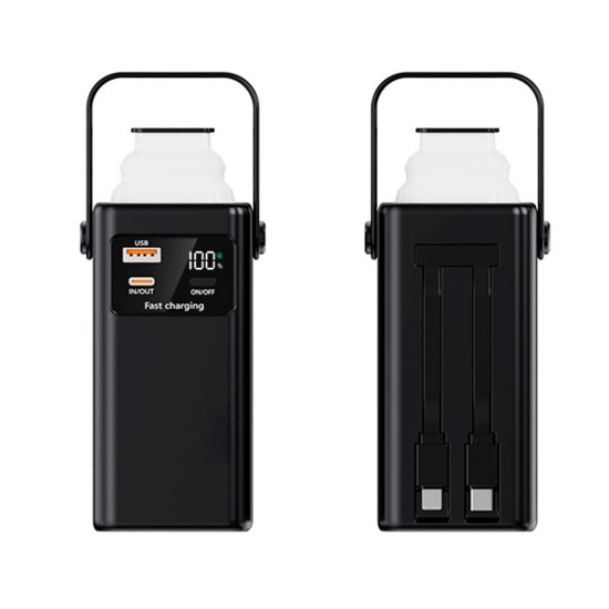 Повербанк 20000 mAh TheGeneral Glim, цифровий індикатор чорний - 40012919-01