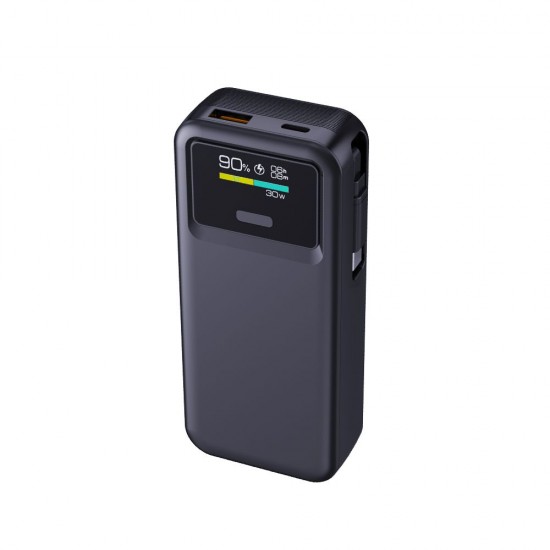 Повербанк 10000 mAh TheGeneral Spark, цифровий індикатор чорний - 40013019-01 Повербанк 10000 mAh TheGeneral Spark, цифровий індикатор чорний - 40013019-01