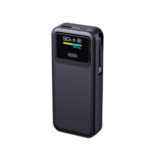 Повербанк 10000 mAh TheGeneral Spark, цифровий індикатор чорний - 40013019-01 Повербанк 10000 mAh TheGeneral Spark, цифровий індикатор чорний - 40013019-01