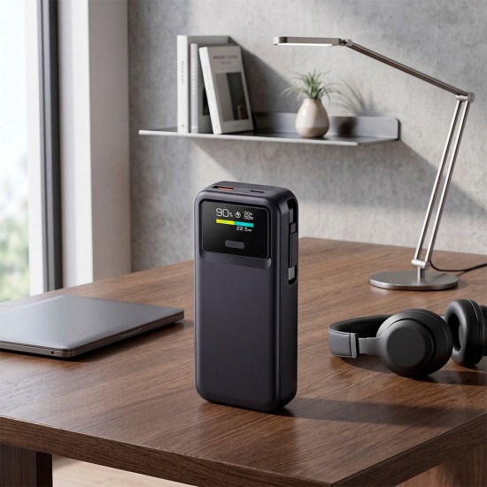 Повербанк 10000 mAh TheGeneral Spark, цифровий індикатор чорний - 40013019-01 Повербанк 10000 mAh TheGeneral Spark, цифровий індикатор чорний - 40013019-01