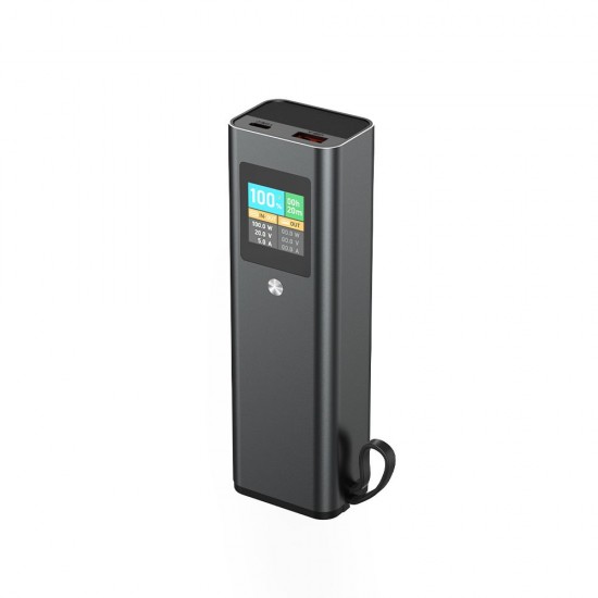 Повербанк 20000 mAh TheGeneral Amp, цифровий індикатор графітовий - 40013122-11 Повербанк 20000 mAh TheGeneral Amp, цифровий індикатор графітовий - 40013122-11