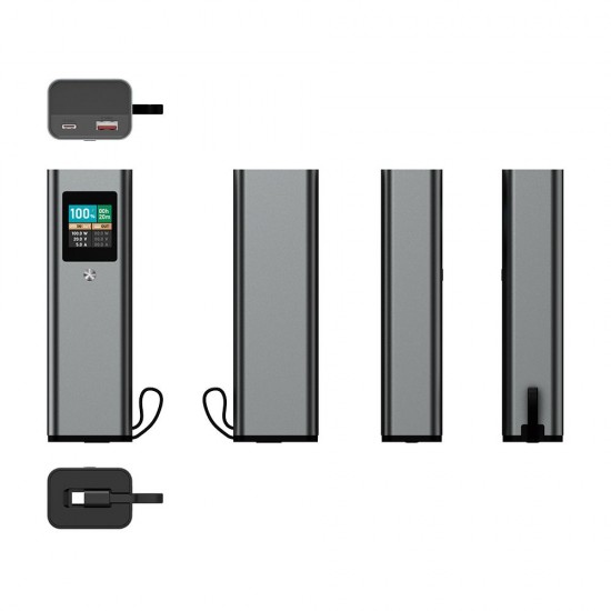 Повербанк 20000 mAh TheGeneral Amp, цифровий індикатор графітовий - 40013122-11 Повербанк 20000 mAh TheGeneral Amp, цифровий індикатор графітовий - 40013122-11