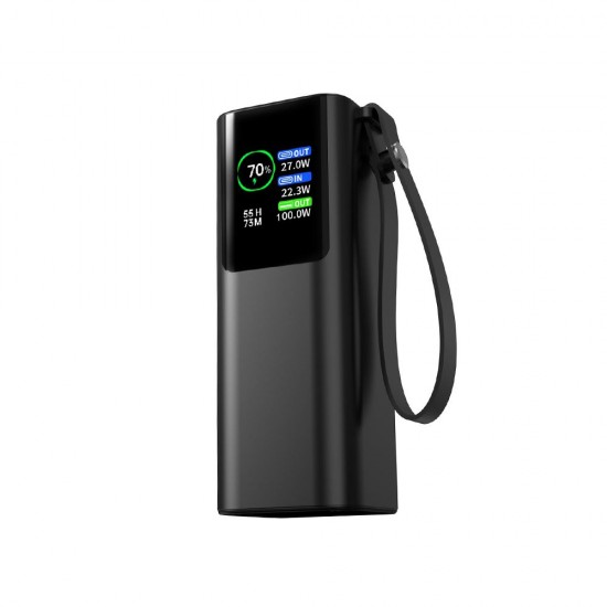 Повербанк 20000 mAh TheGeneral Ready, цифровий індикатор чорний - 40013222-01 Повербанк 20000 mAh TheGeneral Ready, цифровий індикатор чорний - 40013222-01