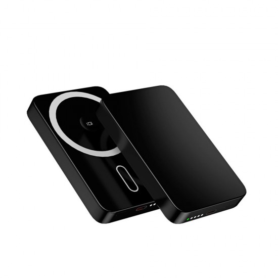 Повербанк 10000 mAh TheGeneral Alive, бездротова зарядка 15W, цифровий індикатор чорний - 40013322-01