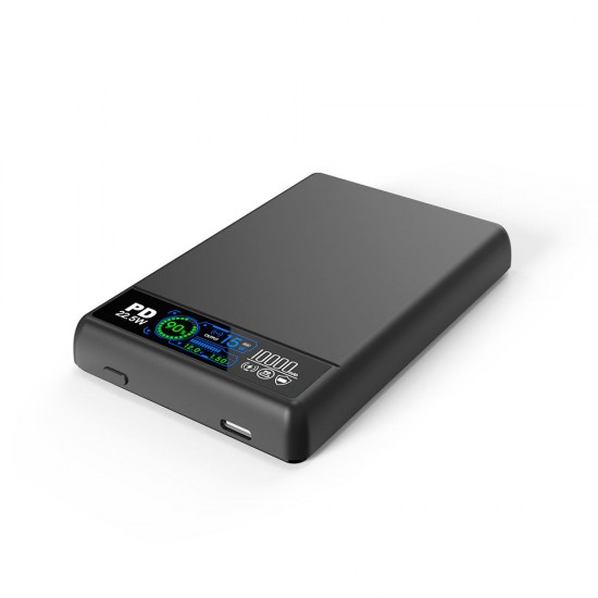 Повербанк 10000 mAh TheGeneral Viro, бездротова зарядка 15W, цифровий індикатор чорний - 40013422-01