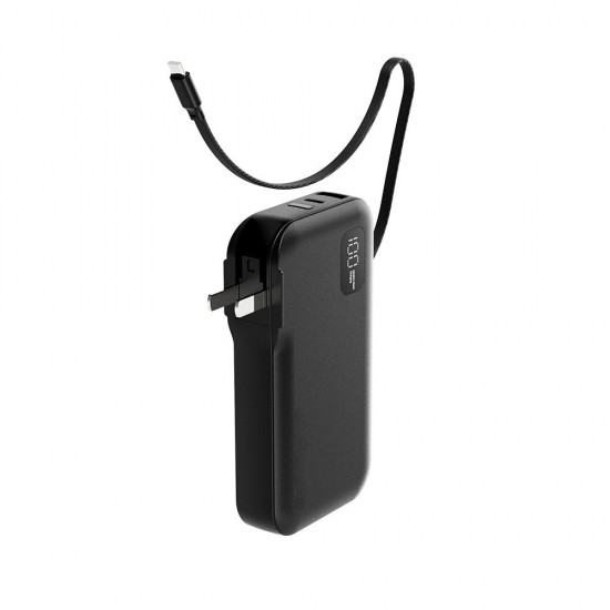 Повербанк 10000 mAh TheGeneral Zeno, цифровий індикатор чорний - 40013519-01 Повербанк 10000 mAh TheGeneral Zeno, цифровий індикатор чорний - 40013519-01