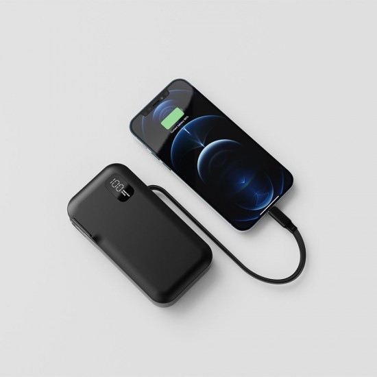 Повербанк 10000 mAh TheGeneral Zeno, цифровий індикатор чорний - 40013519-01 Повербанк 10000 mAh TheGeneral Zeno, цифровий індикатор чорний - 40013519-01