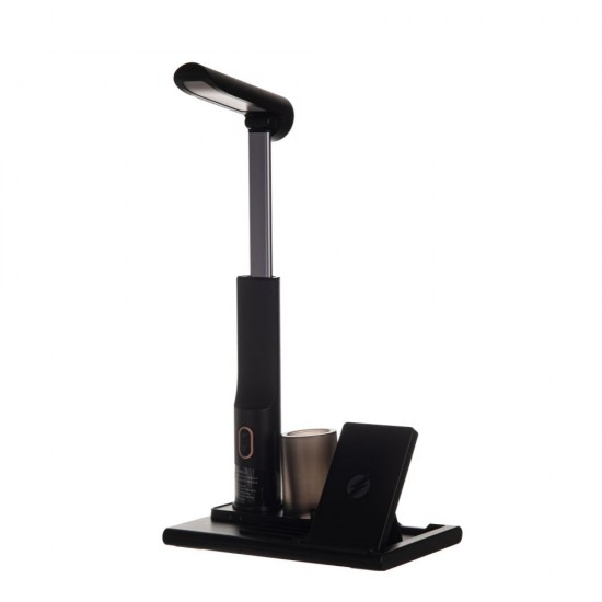 Лампа настільна TheGeneral HaloFlow з бездротовою зарядкою 15W чорний - 40041719-01 Лампа настільна TheGeneral HaloFlow з бездротовою зарядкою 15W чорний - 40041719-01