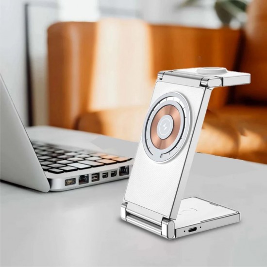 Бездротовий зарядний пристрій TheGeneral VivaCharge 15W білий - 40051019-08