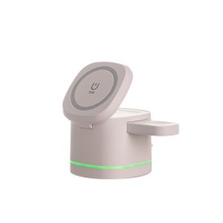 Бездротовий зарядний пристрій TheGeneral BlitzLink 15W з підсвічуванням білий - 40051419-08