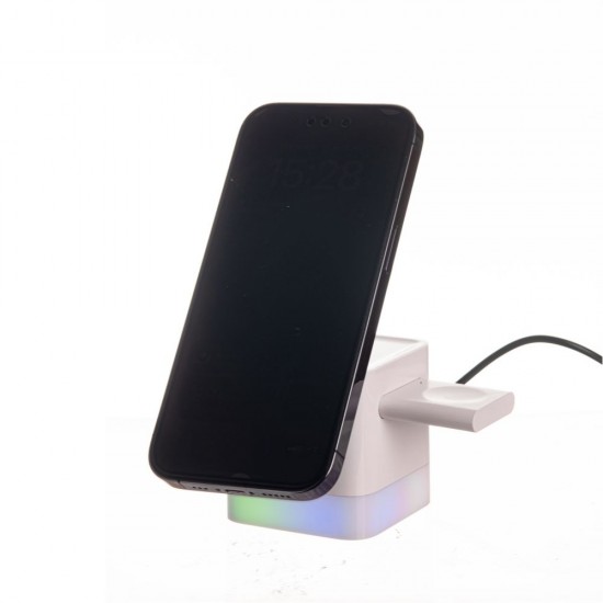 Бездротовий зарядний пристрій TheGeneral BlitzLink 15W з підсвічуванням білий - 40051419-08