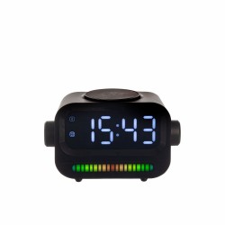 Портативна колонка-годинник TheGeneral RapidFlow 5W з бездротовим зарядним пристроєм 15W чорний - 40051519-01 Портативна колонка-годинник TheGeneral RapidFlow 5W з бездротовим зарядним пристроєм 15W чорний - 40051519-01
