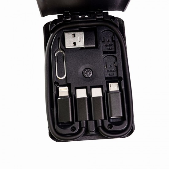 Бездротовий зарядний пристрій TheGeneral Flow 15W з набором перехідників чорний - 40070119-01