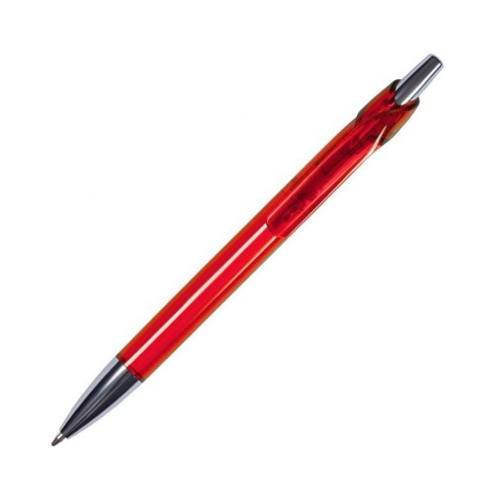 Ручка пластикова кулькова Bergamo червоний - 4300-2