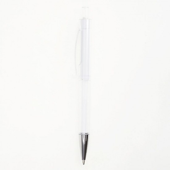 Ручка пластикова кулькова Bergamo білий - 4301-8