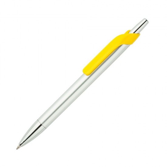 Ручка пластикова сріблястий/жовтий - 4400-5