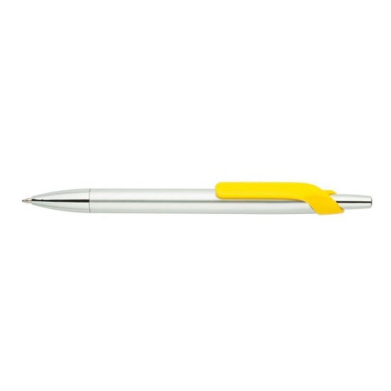 Ручка пластикова сріблястий/жовтий - 4400-5