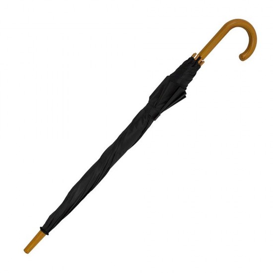 Парасоля-тростина напівавтоматична Bergamo Promo чорний - 45100-3 Парасоля-тростина напівавтоматична Bergamo Promo чорний - 45100-3